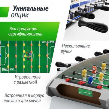 Игровой стол UNIX Line Мини Футбол - Кикер настольный (61х28 cм) - 5